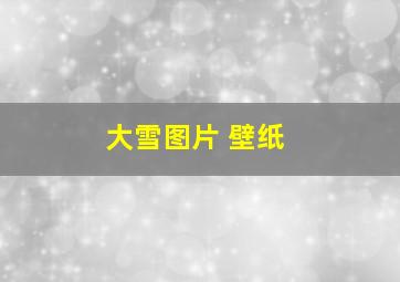 大雪图片 壁纸